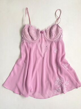 Vintage Victoria secret pink/purple babydoll 2004